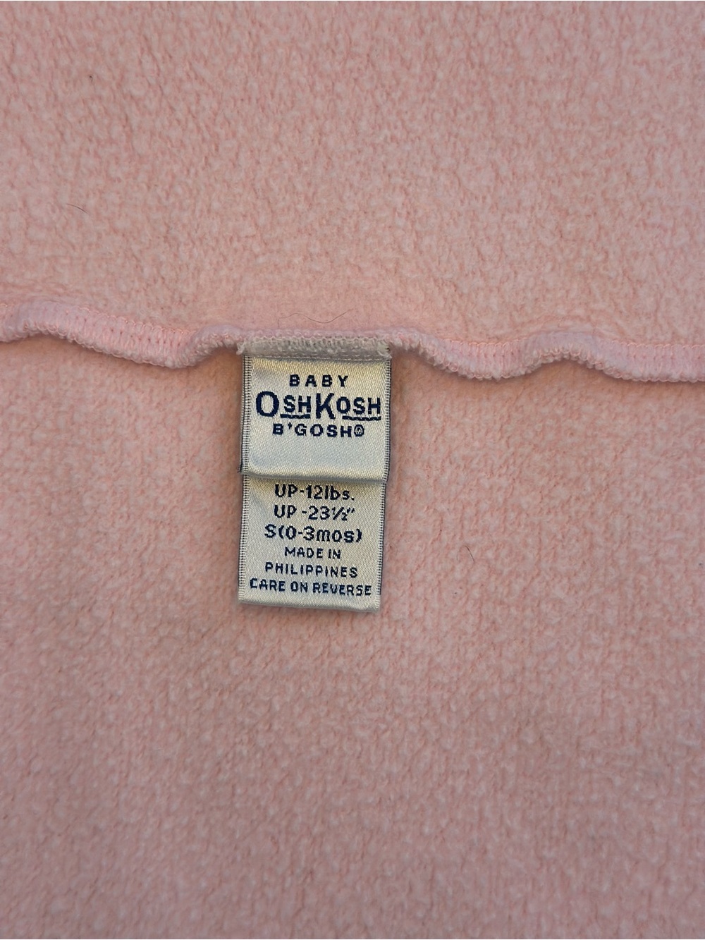 Baby OshKosh B'gosh Pink French Terry Jumper Dress Size 0-3M - Picture 6 of 7